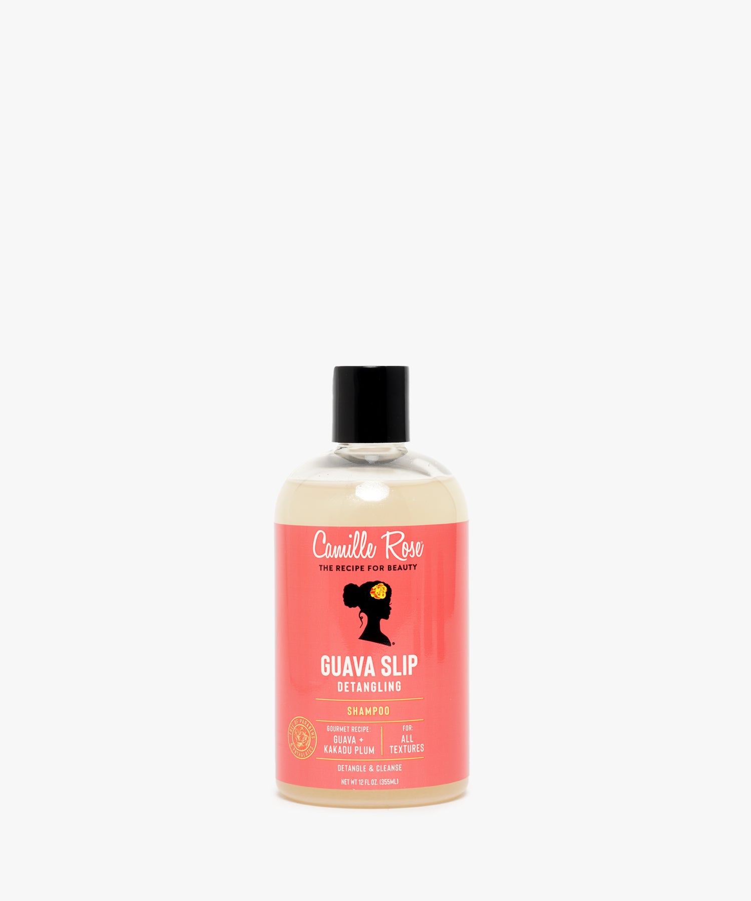 Camille Rose Guava Slip Detangling Shampoo 355 ml – zachte, sulfaatvrije ontwarrende shampoo voor krullend haar, vegan en frizz-control.
