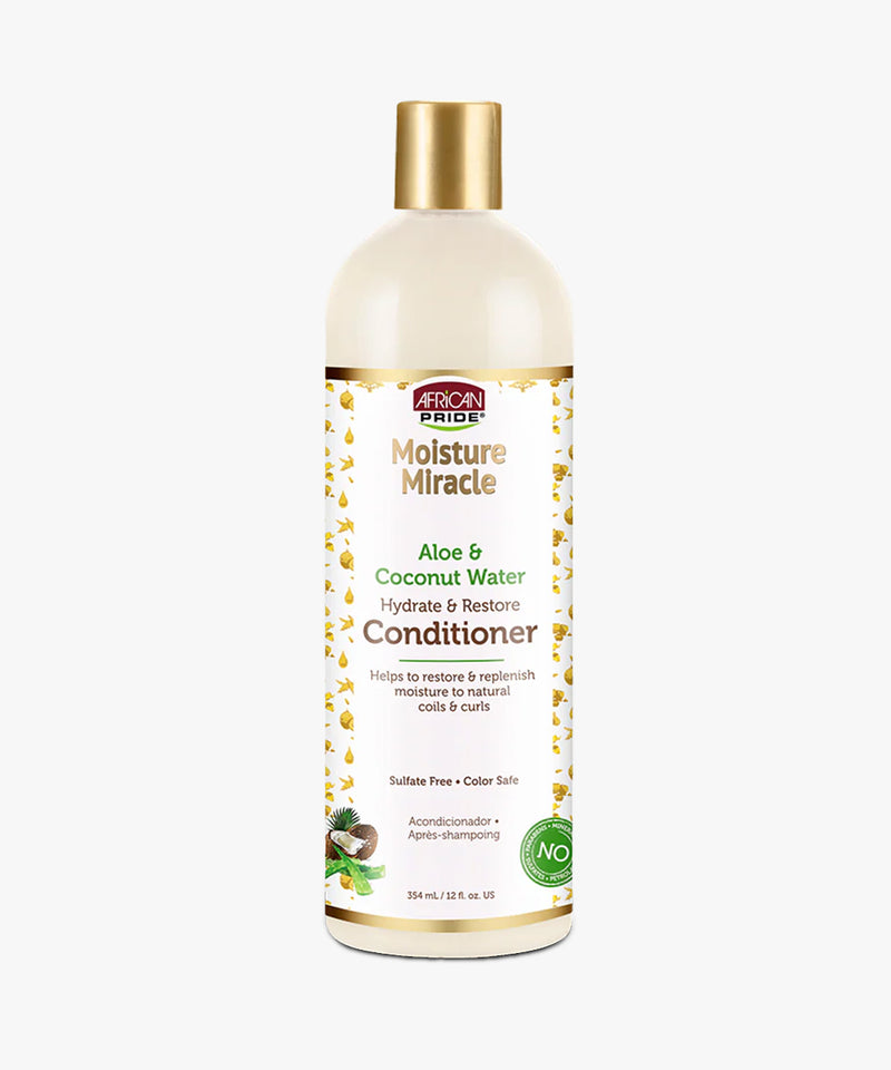 African Pride Moisture Miracle Aloe & Coconut Water Hydrate & Restore Conditioner 354 ml
