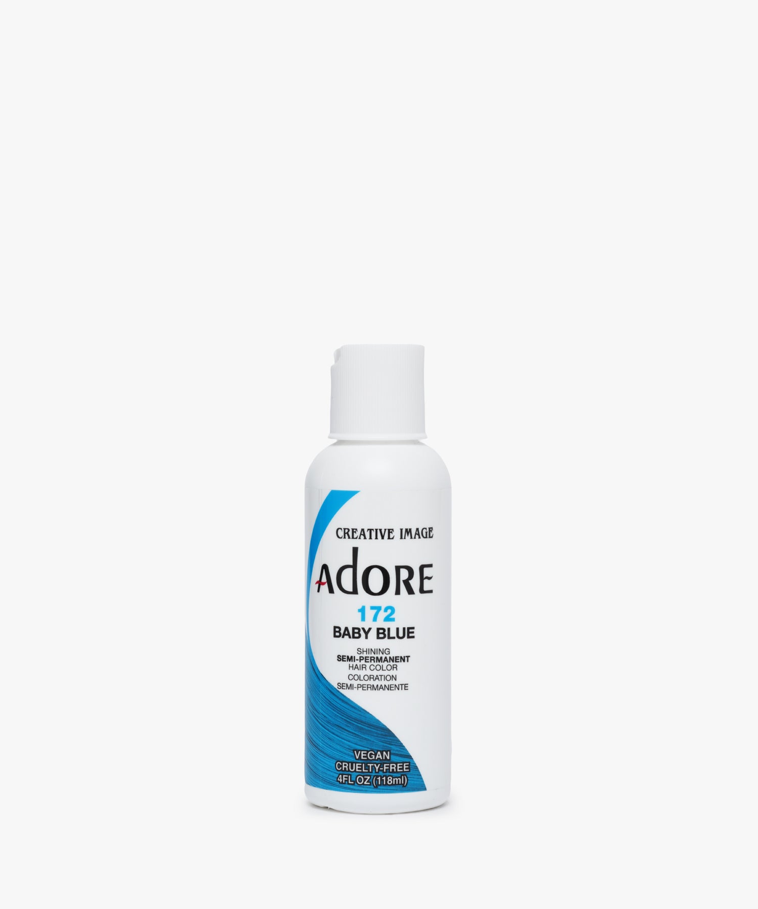Adore Haarkleur 172 Baby Blue 118 ml – semipermanente vegan haarkleur zonder peroxide, eenvoudig in gebruik