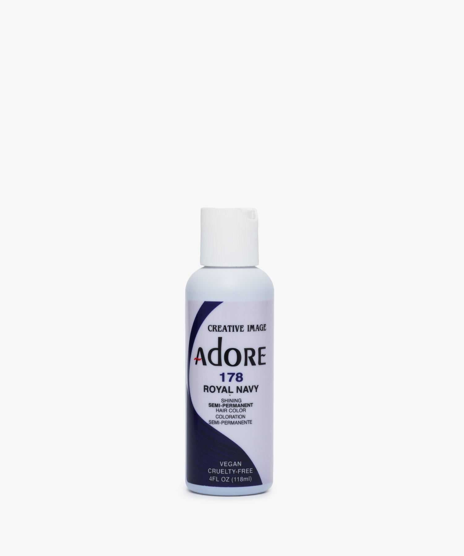 Adore Haarkleur 178 Royal Navy 118 ml – semipermanente vegan haarkleur zonder peroxide, eenvoudig in gebruik