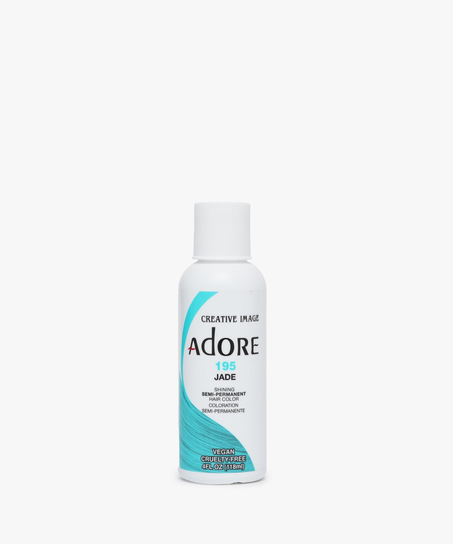 Adore Haarkleur 195 Jade 118 ml – semipermanente vegan haarkleur zonder peroxide, eenvoudig in gebruik