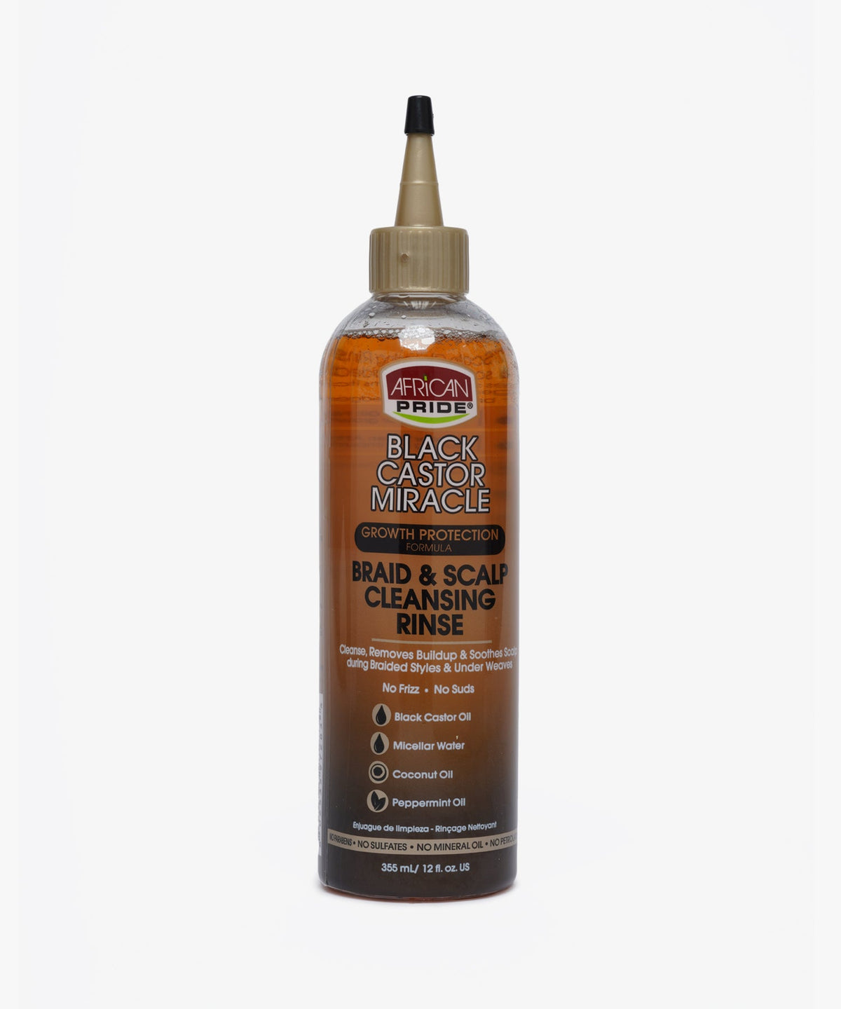 African Pride Black Castor Miracle Braid & Scalp Cleansing Rinse 355 ml