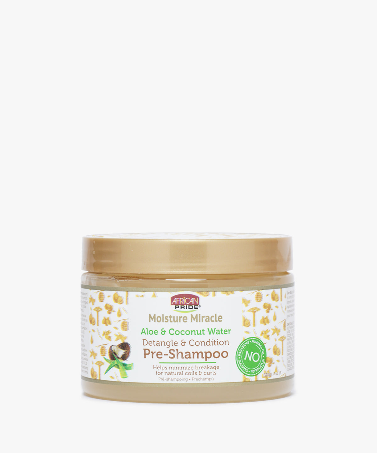 African Pride Moisture Miracle Aloe & Coconut Water Detangle & Condition Pre-Shampoo 340 gr.