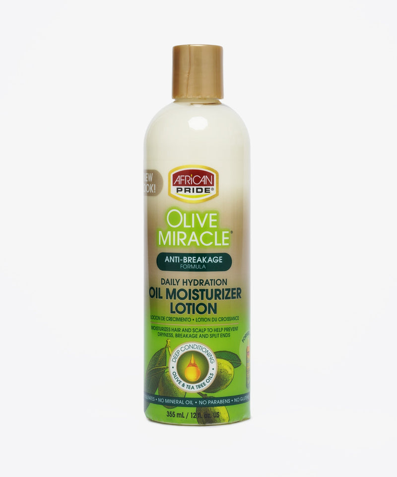 African Pride Olive Miracle Daily Hydration Oil Moisturizer Lotion 355 ml