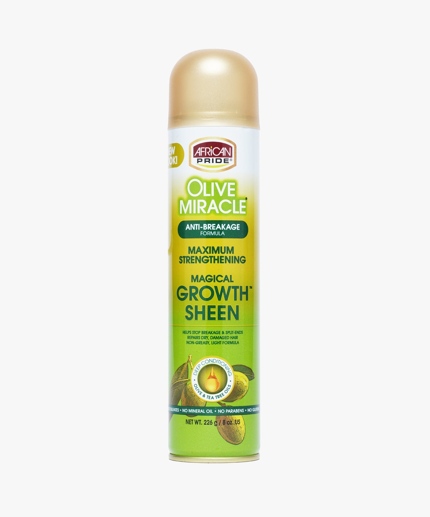African Pride Olive Miracle Maximum Strengthening Magical Growth Sheen 226 gr.