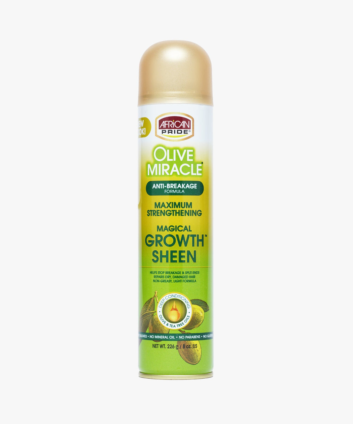 African Pride Olive Miracle Maximum Strengthening Magical Growth Sheen 226 gr.