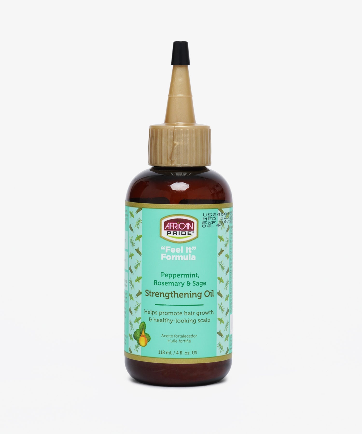 African Pride "Feel It"" Formula Peppermint, Rosemary & Sage Strengthening Oil 118 ml"