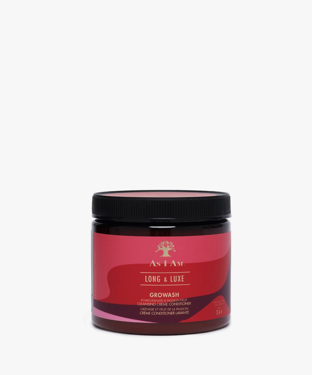 As I Am Long & Luxe Pomegranate & Passion Fruit Growash (Cleansing Creme Conditioner) 454 gr.