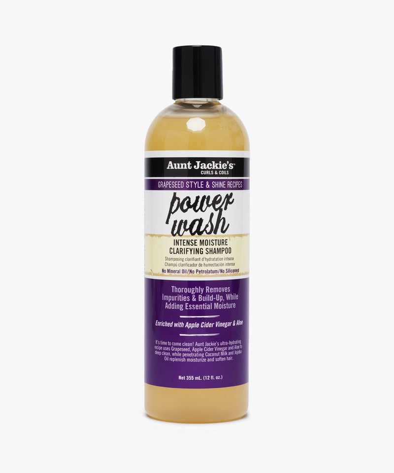 Aunt Jackie's Grapeseed Style & Shine Recipes Power Wash Intense Moisture Clarifying Shampoo 355 ml