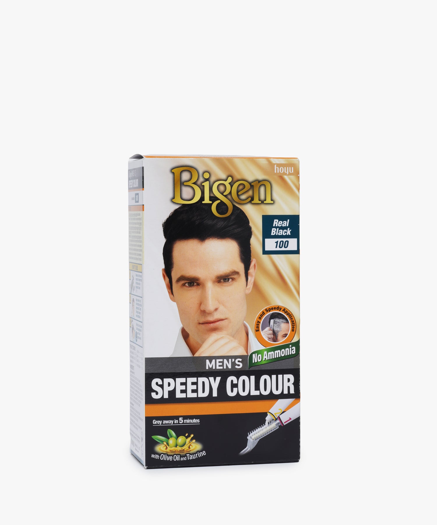 Bigen Men's Speedy Colour #100 Real Black