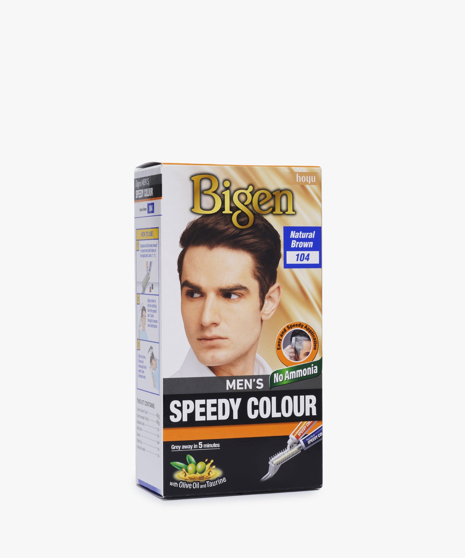 Bigen Men's Speedy Colour #104 Natural Brown