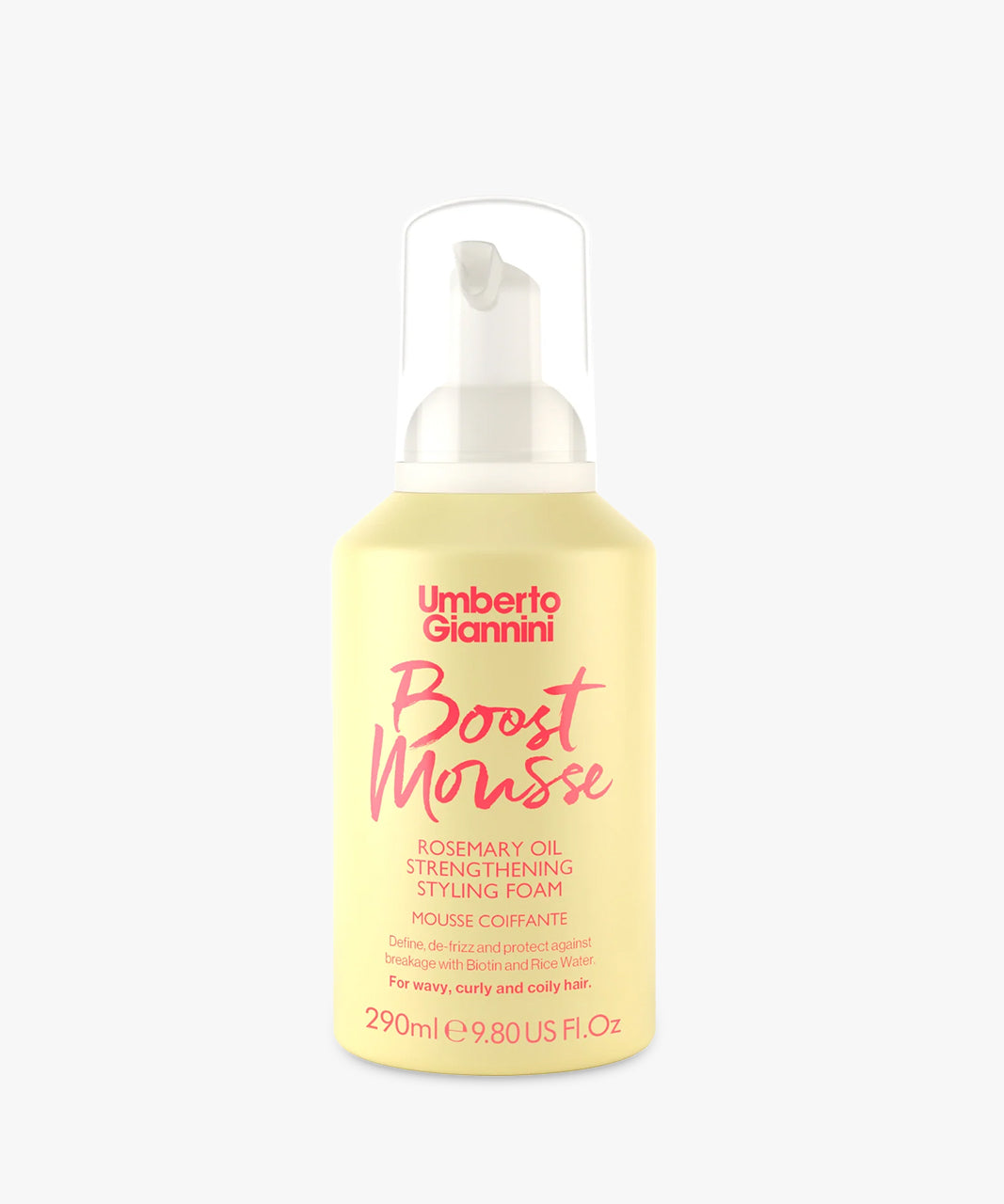 Umberto Giannini Boost Mousse (Rosemary Oil Strengthening Styling Foam) 290 ml