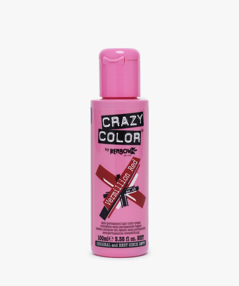Crazy Color # 40 Vermillion Red 100 ml