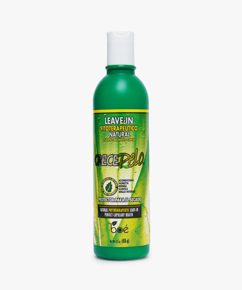 CrecePelo Leave-In Fitoterapeutico Natural (Natural Phytotherapeutic Leave-In) 355 gr.