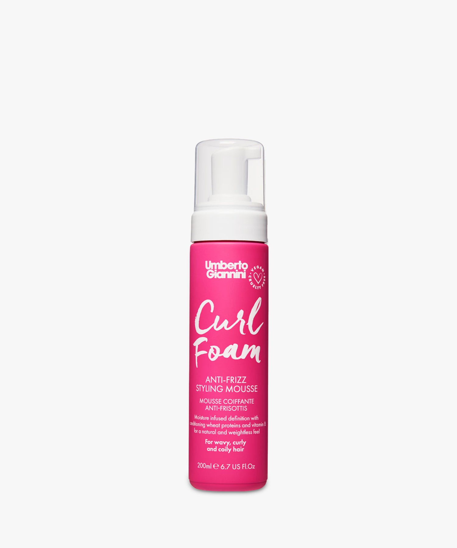 Umberto Giannini Curl Foam Anti-Frizz Styling Mousse 200 ml