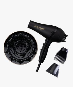 Curlsmith Defrizzion & XXL Diffuser, haardroger met extra grote diffuserkop voor krullen