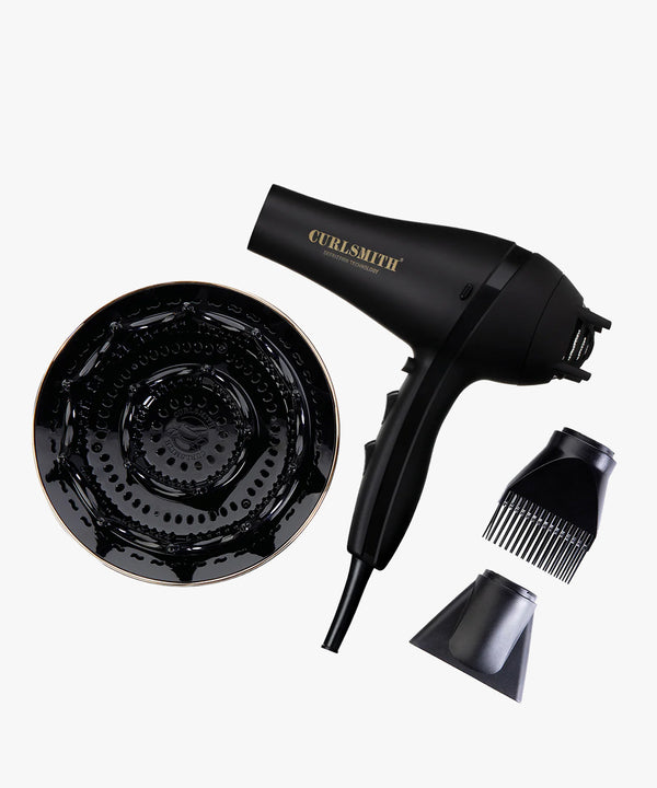 Curlsmith Defrizzion & XXL Diffuser, haardroger met extra grote diffuserkop voor krullen
