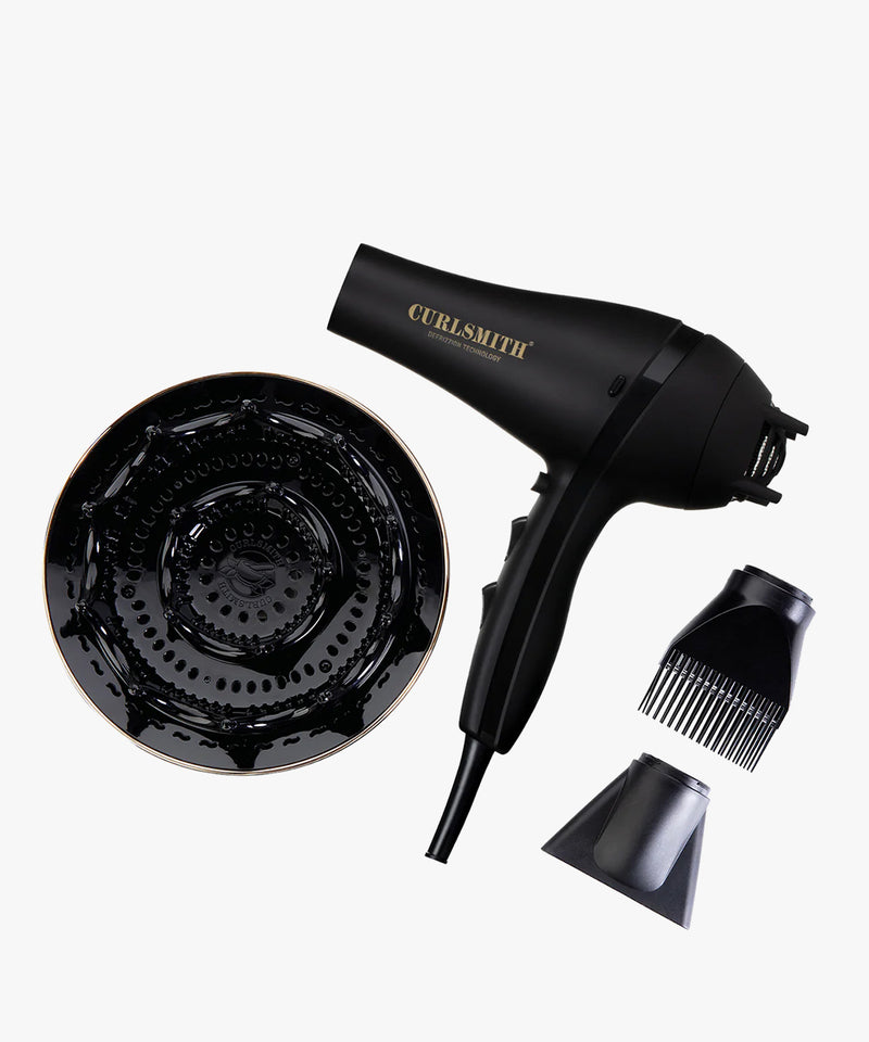 Curlsmith Defrizzion & XXL Diffuser, haardroger met extra grote diffuserkop voor krullen