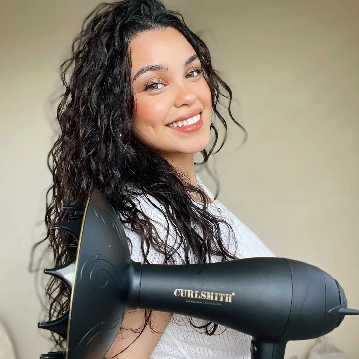 Curlsmith Hair Dryer Model Wavy Hair