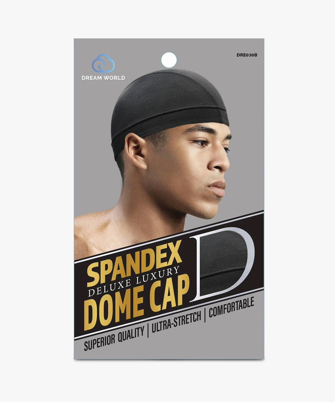 Dream World Spandex Dome Cap (Black) #DRE030B