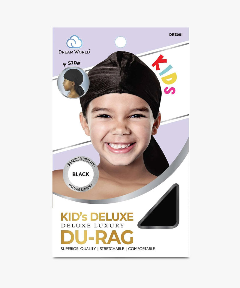 Dream World Kid's Deluxe Du-Rag Black #DRE051