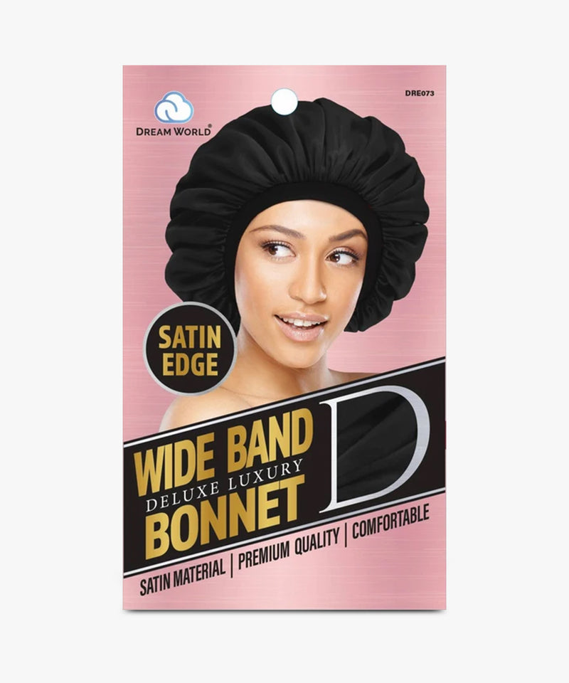 Dream World Satin Edge Wide Band Bonnet #DRE073