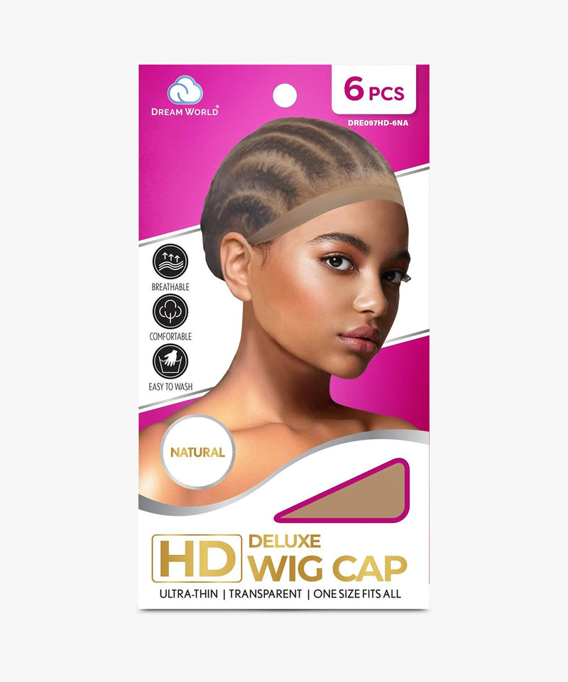 Dream World HD Deluxe Wig Cap 6 Pcs Natural #DRE097HDNA-6NA