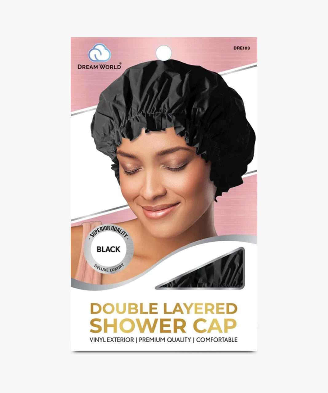 Dream World Deluxe Satin Lined Shower Cap #DRE103