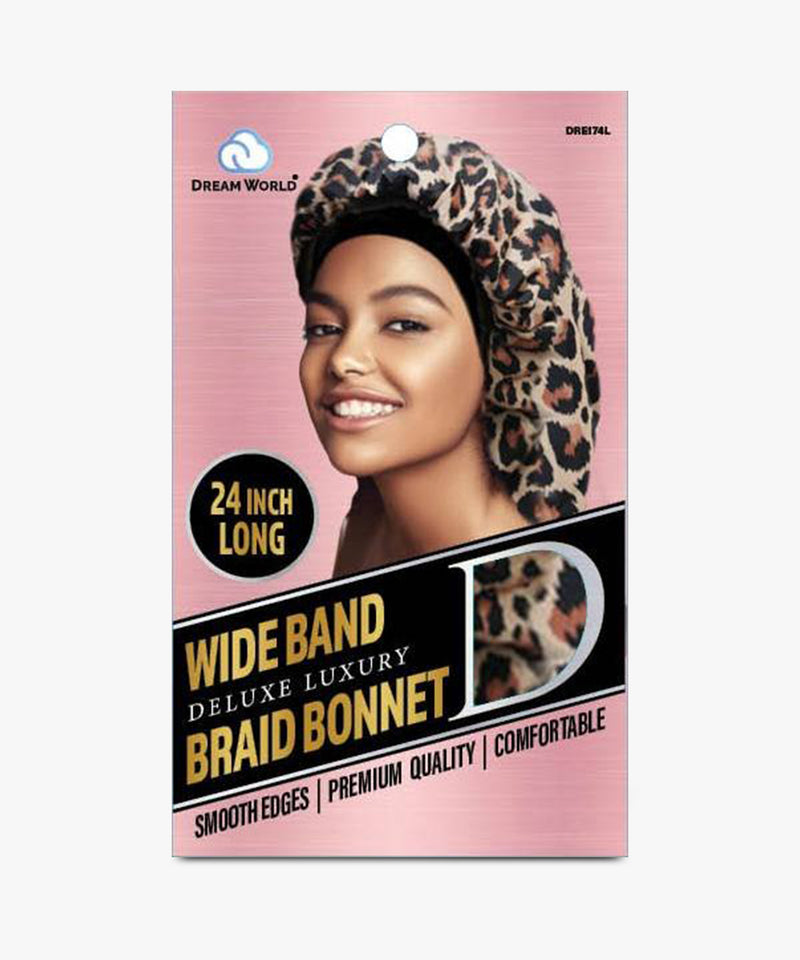 Dream World Wide Band Braid Bonnet (24 Inches Long) #DRE174L