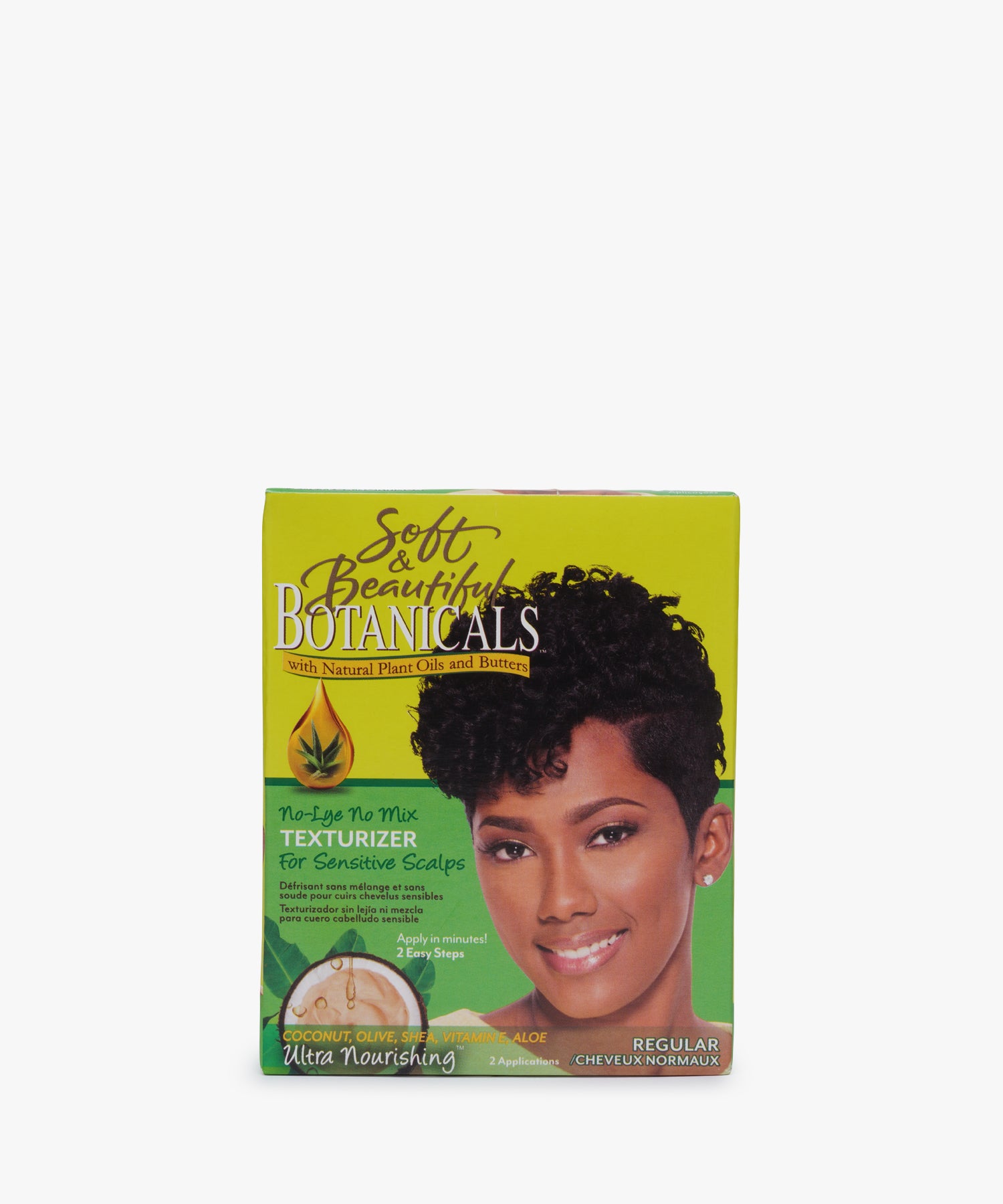 Soft & Beautiful Botanicals No-Lye No Mix Texturizer (Regular) 2 Applications