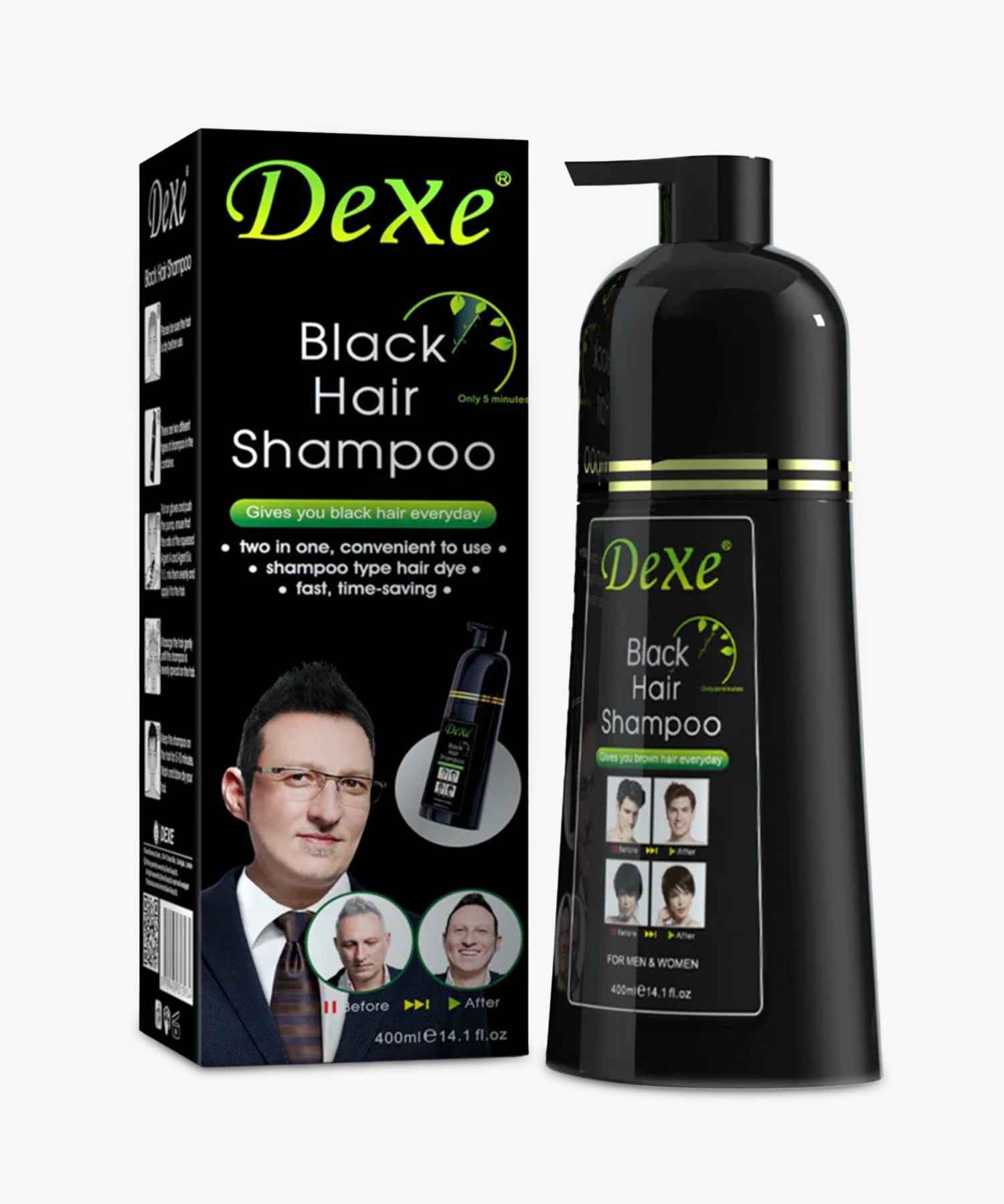 Dexe Black Hair Shampoo 400 ml