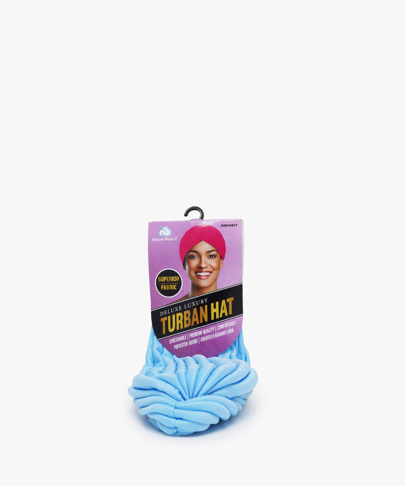 Dream World Turban Hat Blue (Superior Fabric) #DRE106LT