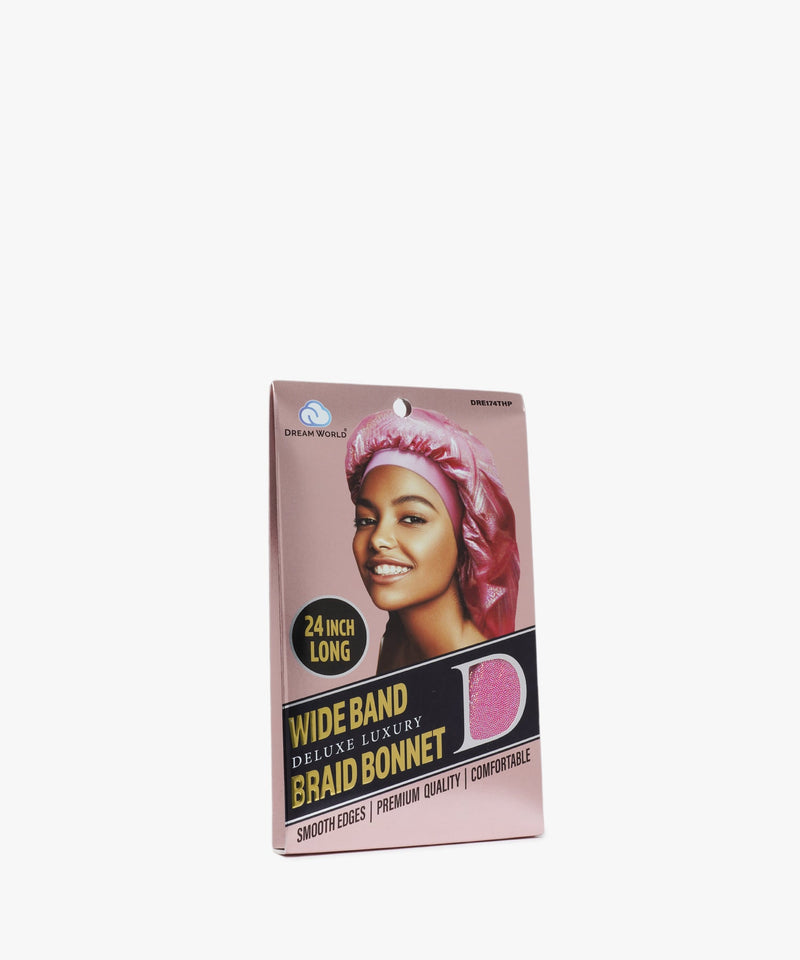 Dream World Wide Band Braid Bonnet (24 Inches Long) #DRE174THP