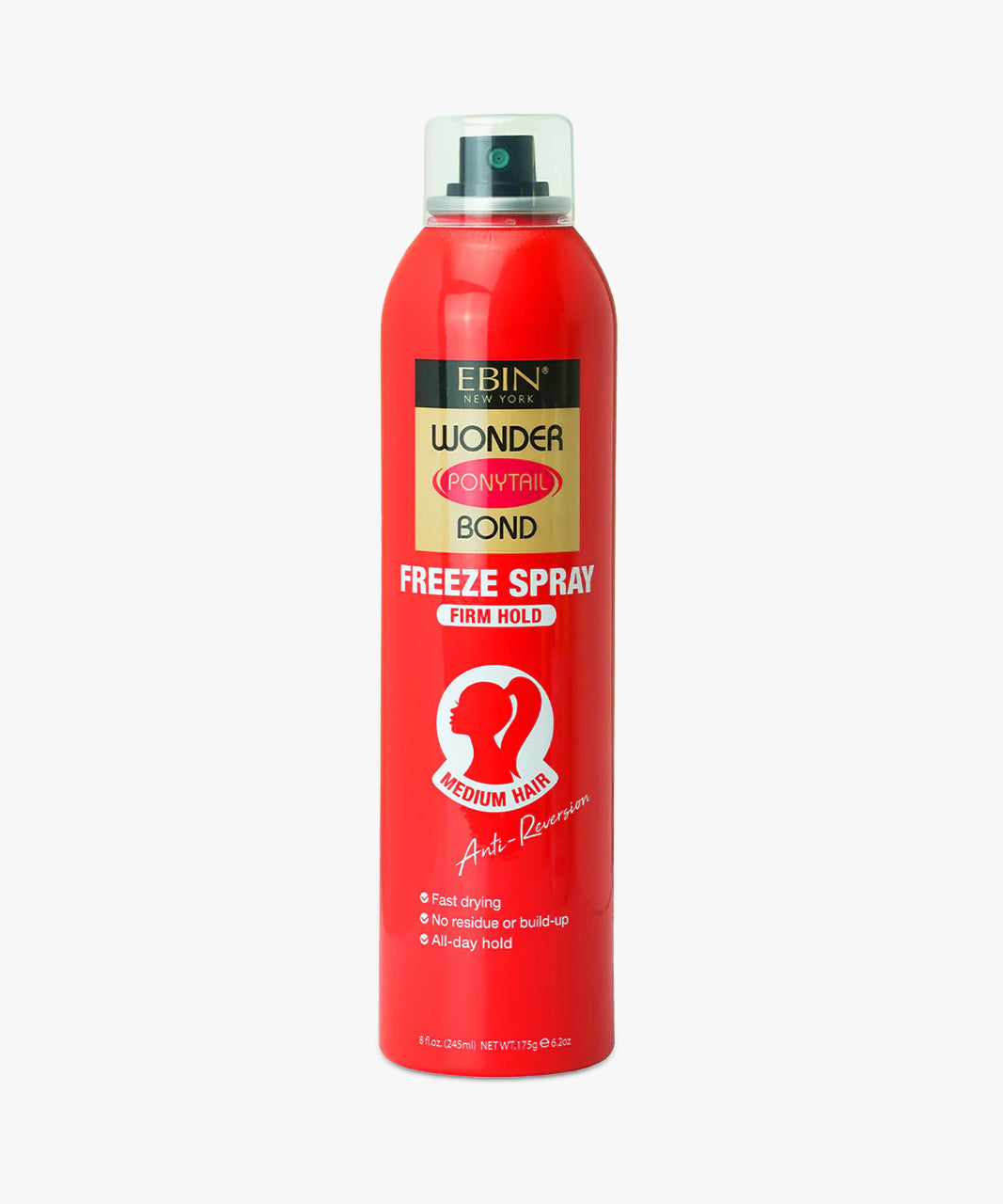 Ebin Wonder Ponytail Bond Freeze Spray Firm Hold (Medium Hair) 245 ml
