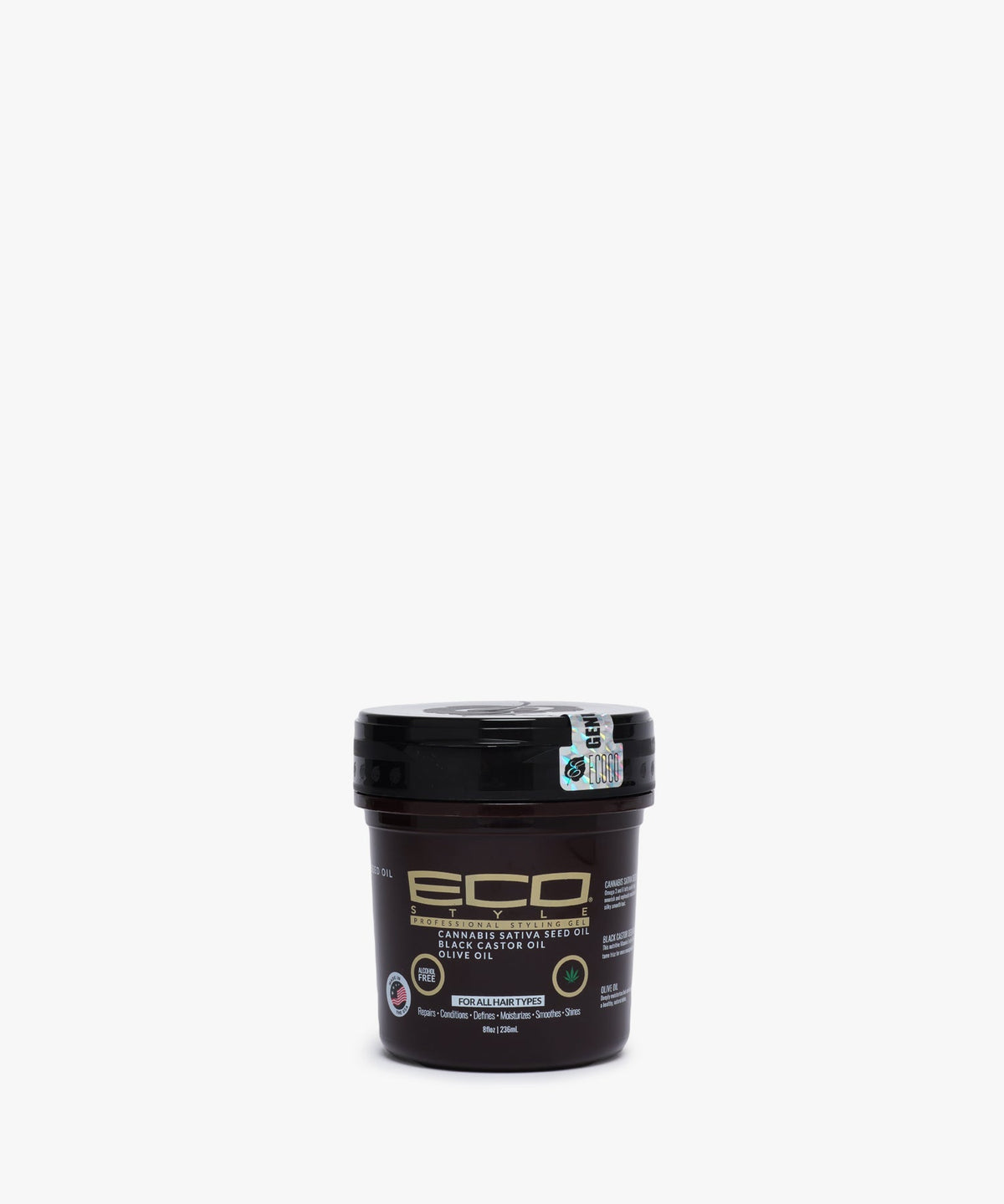 Eco Style Cannabis Sativa Seed Oil & Black Castor Oil & Olive Oil 236 ml
