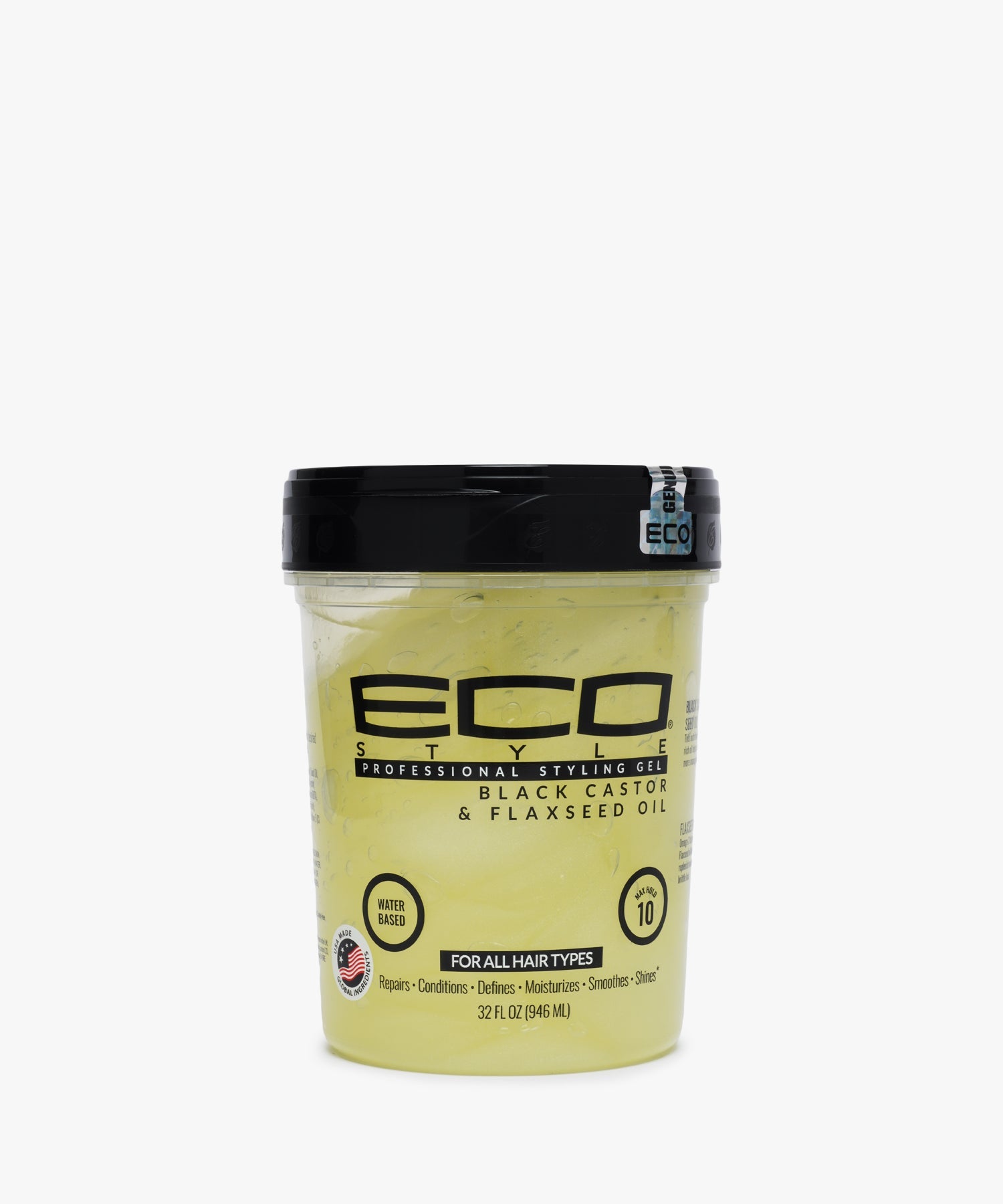 Eco Styler Professional Styling Gel Black Castor & Flaxseed Oil 946 ml