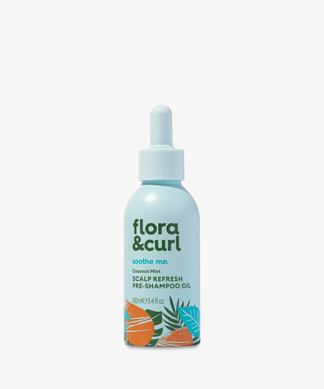 Flora & Curl Soothe Me Coconut Mint Scalp Refresh Pre-Shampoo Oil, kruidenolie voor de hoofdhuid