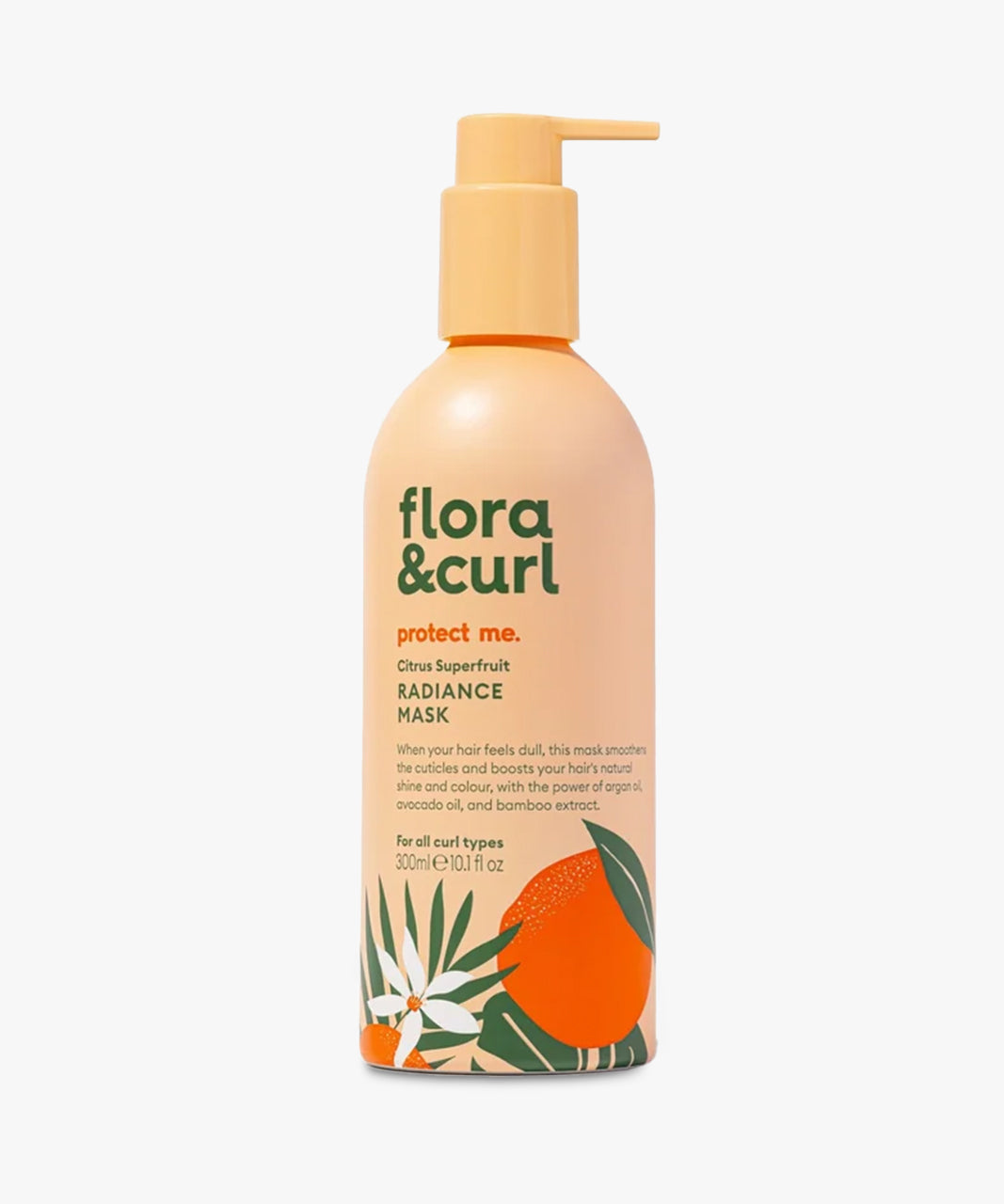Flora & Curl Protect Me Citrus Superfruit Radiance Mask, glansmasker voor krullend haar