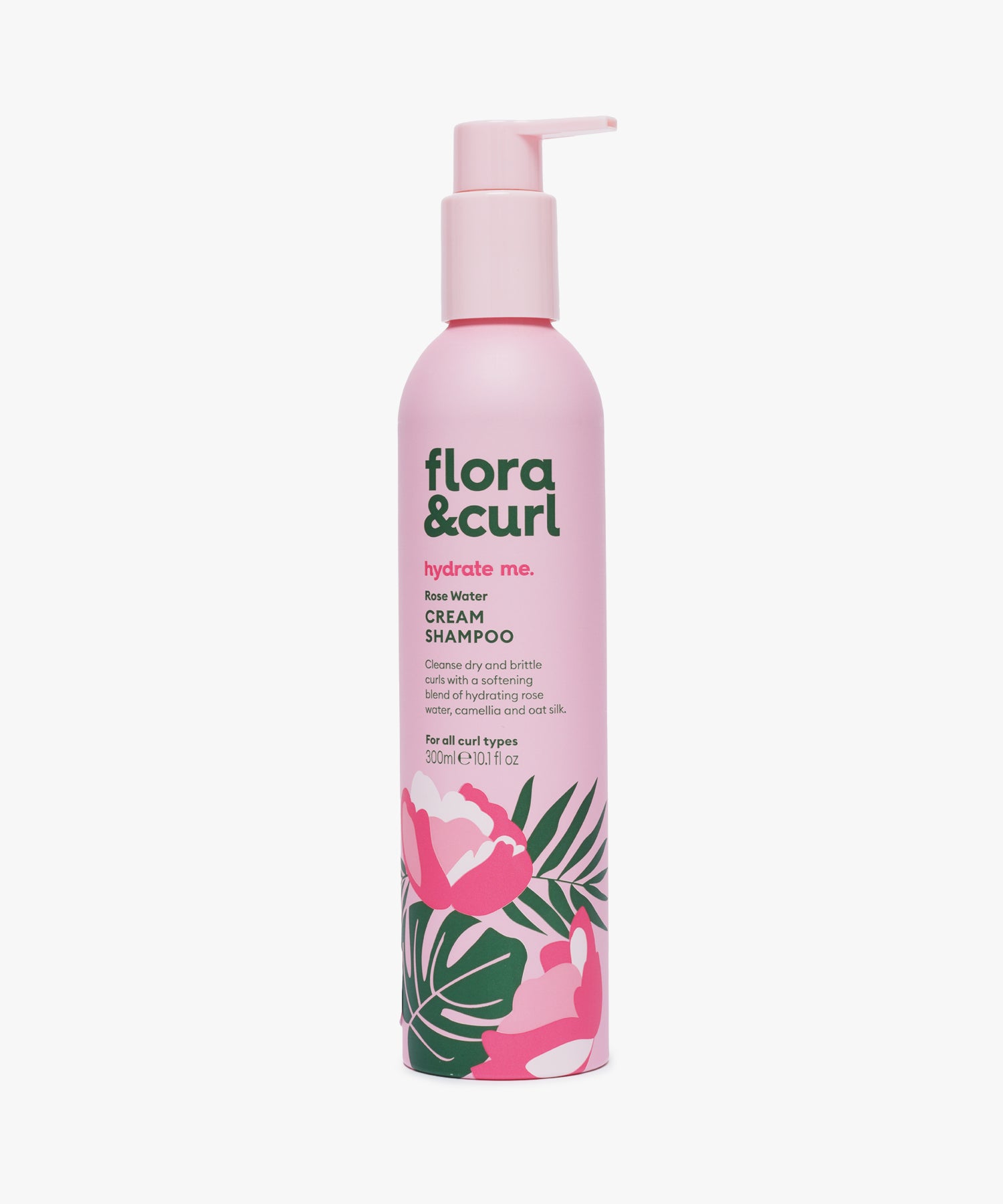 Flora & Curl Hydrate Me Rose Water Cream Shampoo 300 ml