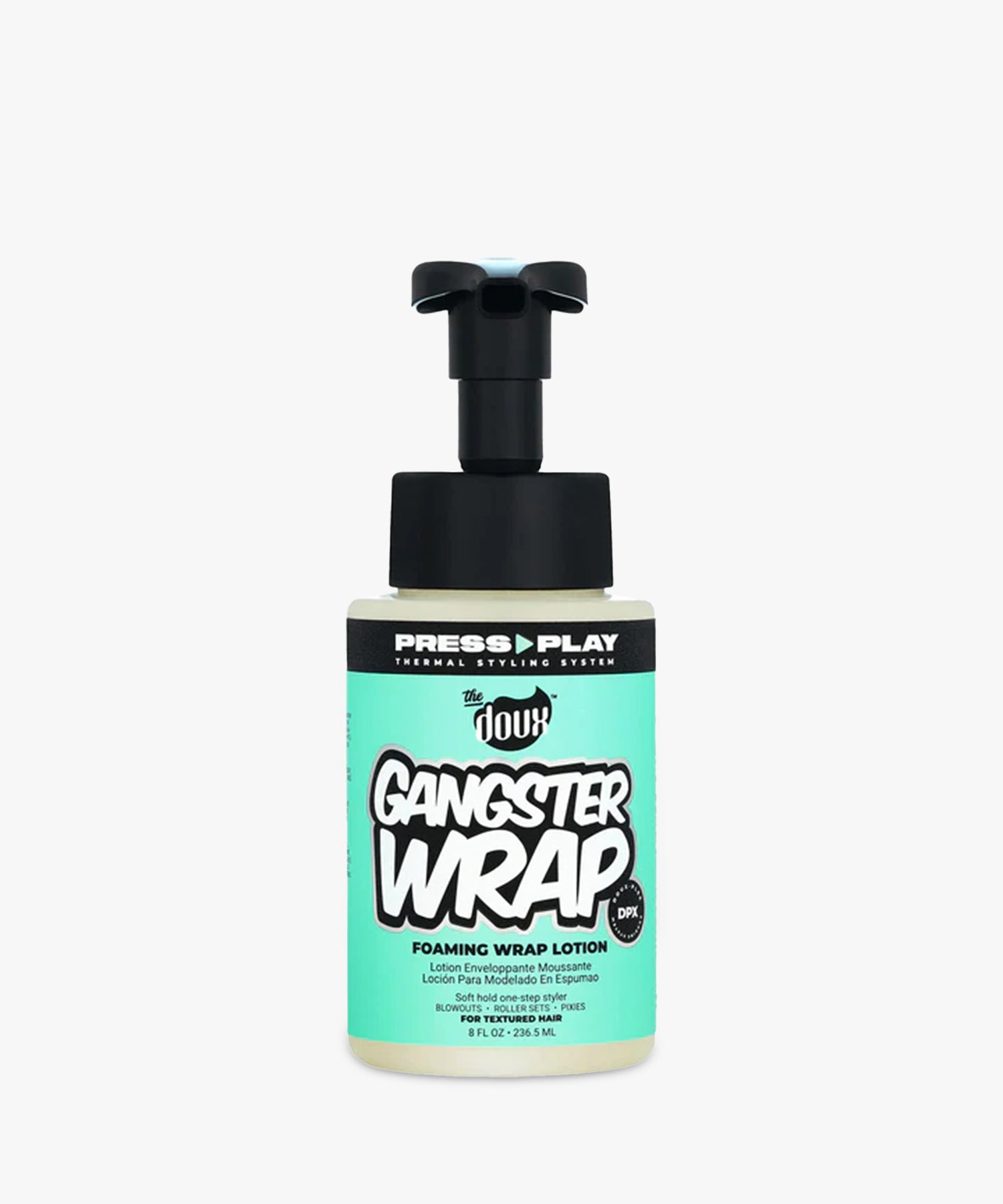 The Doux Gangster Wrap Foaming Wrap Lotion (236,5 ml) — wrap-stylinglotion/foam voor natuurlijk haar