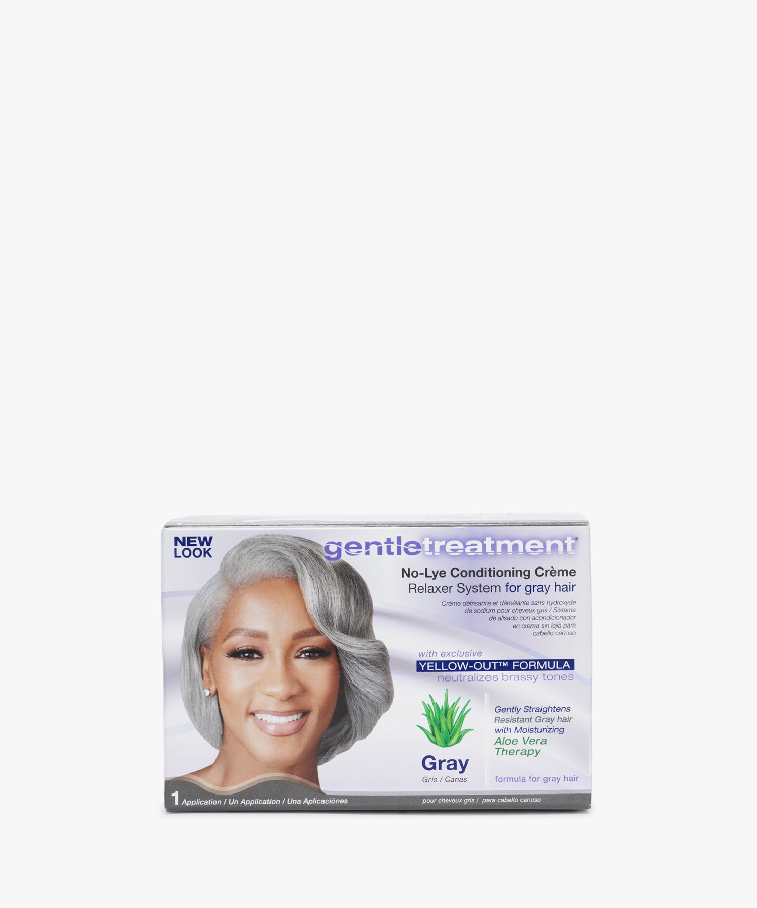 GentleTreatment No-Lye Conditioning Creme Relaxer System For Gray Hair (1 Application)