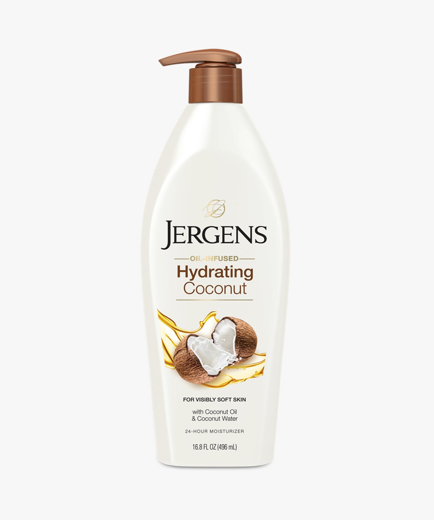 Jergens Oil-Infused Hydrating Coconut (For Soft Skin with Coconut Oil & Coconut Water) 496 ml