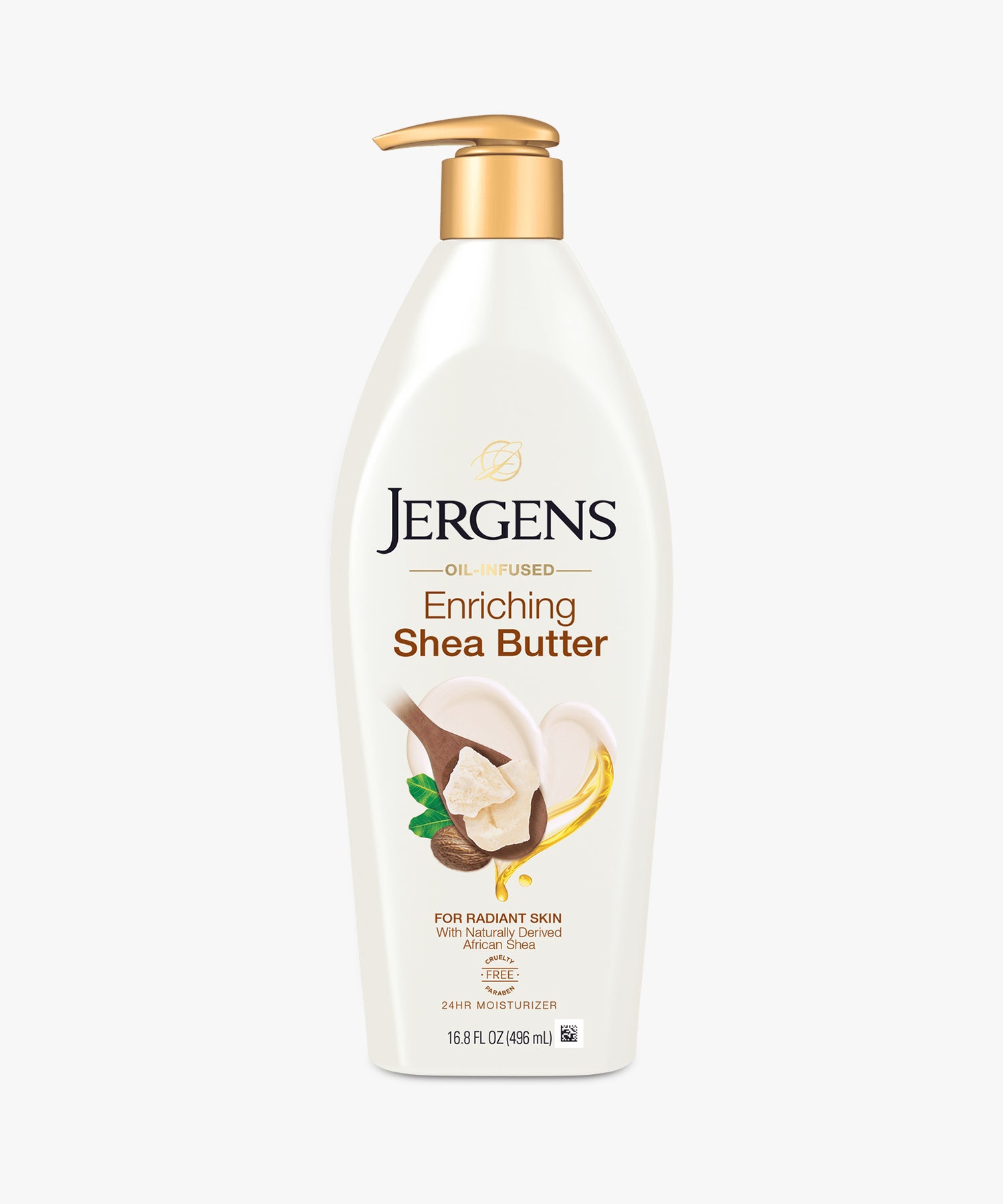 Jergens Oil-Infused Enriching Shea Butter (For Radiant Skin with Naturally Derived African Shea) 496 ml