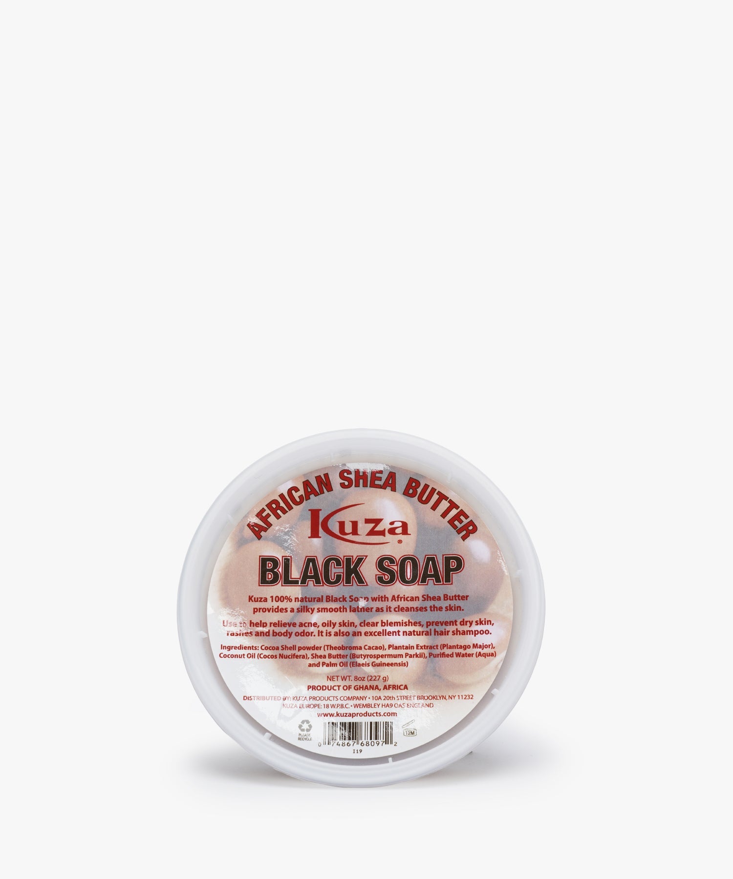 Kuza African Shea Butter Black Soap 227 gr.