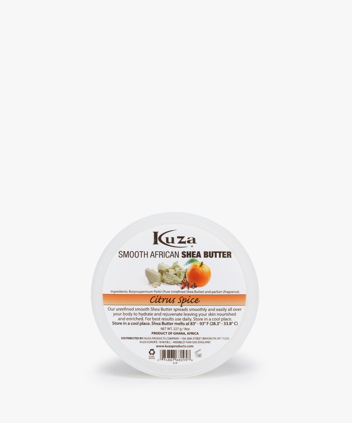 Kuza Smooth African Shea Butter Citrus Spice 227 gr.