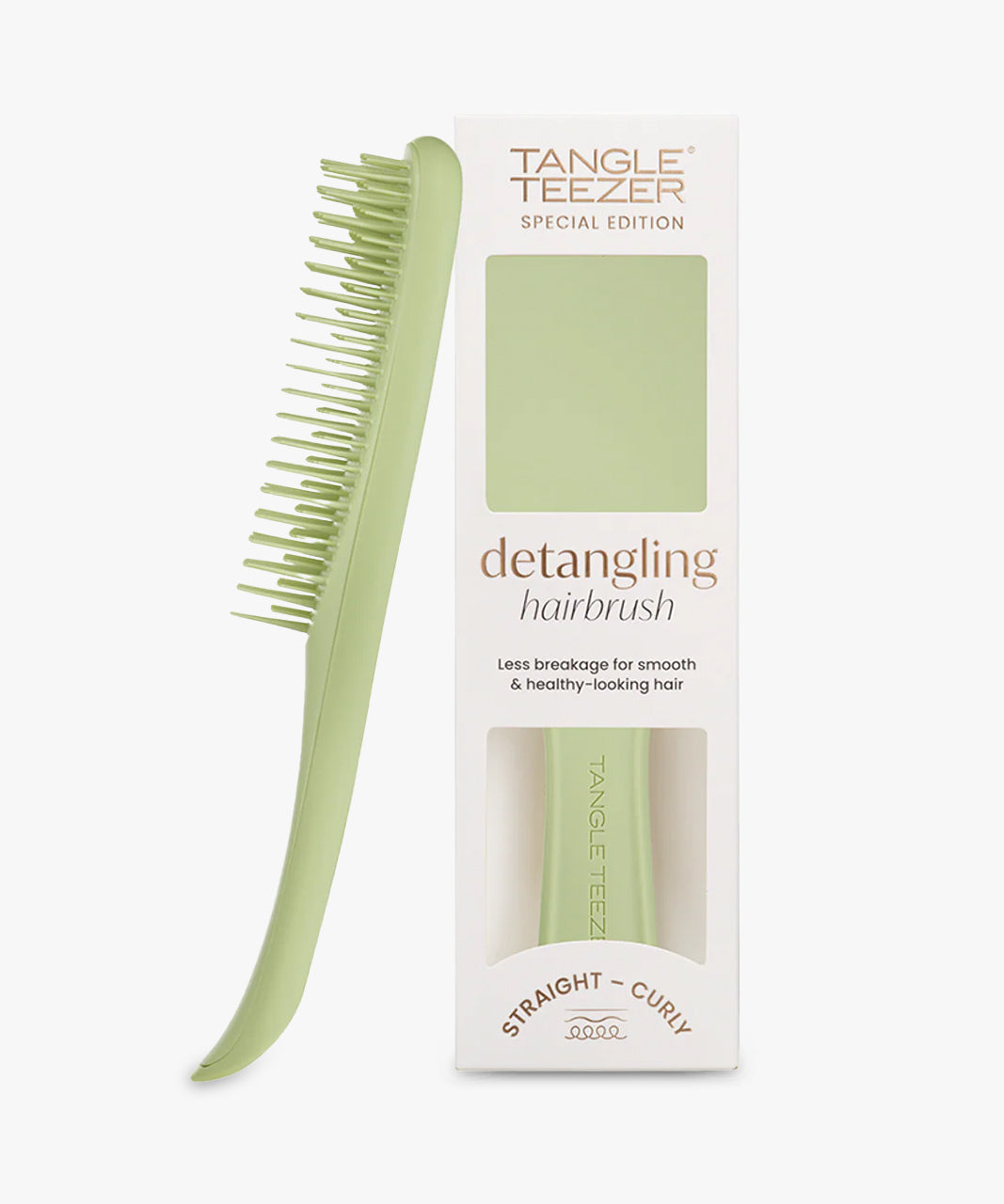 Tangle Teezer Special Edition Detangling Hairbrush (Straight-Curly) #Matte Olive Green