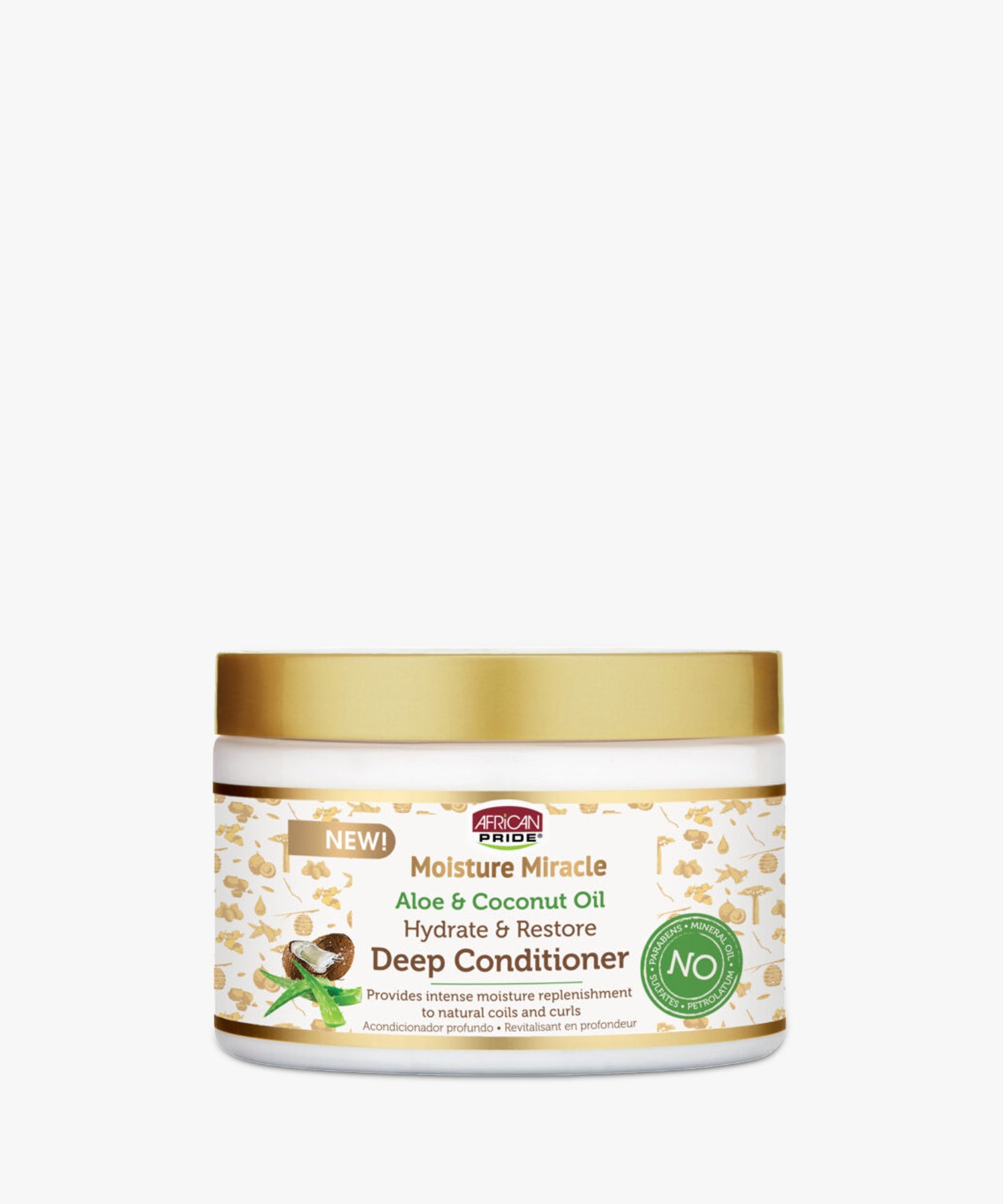 African Pride Moisture Miracle Aloe & Coconut Water Hydrate & Restore Deep Conditioner 340 gr.