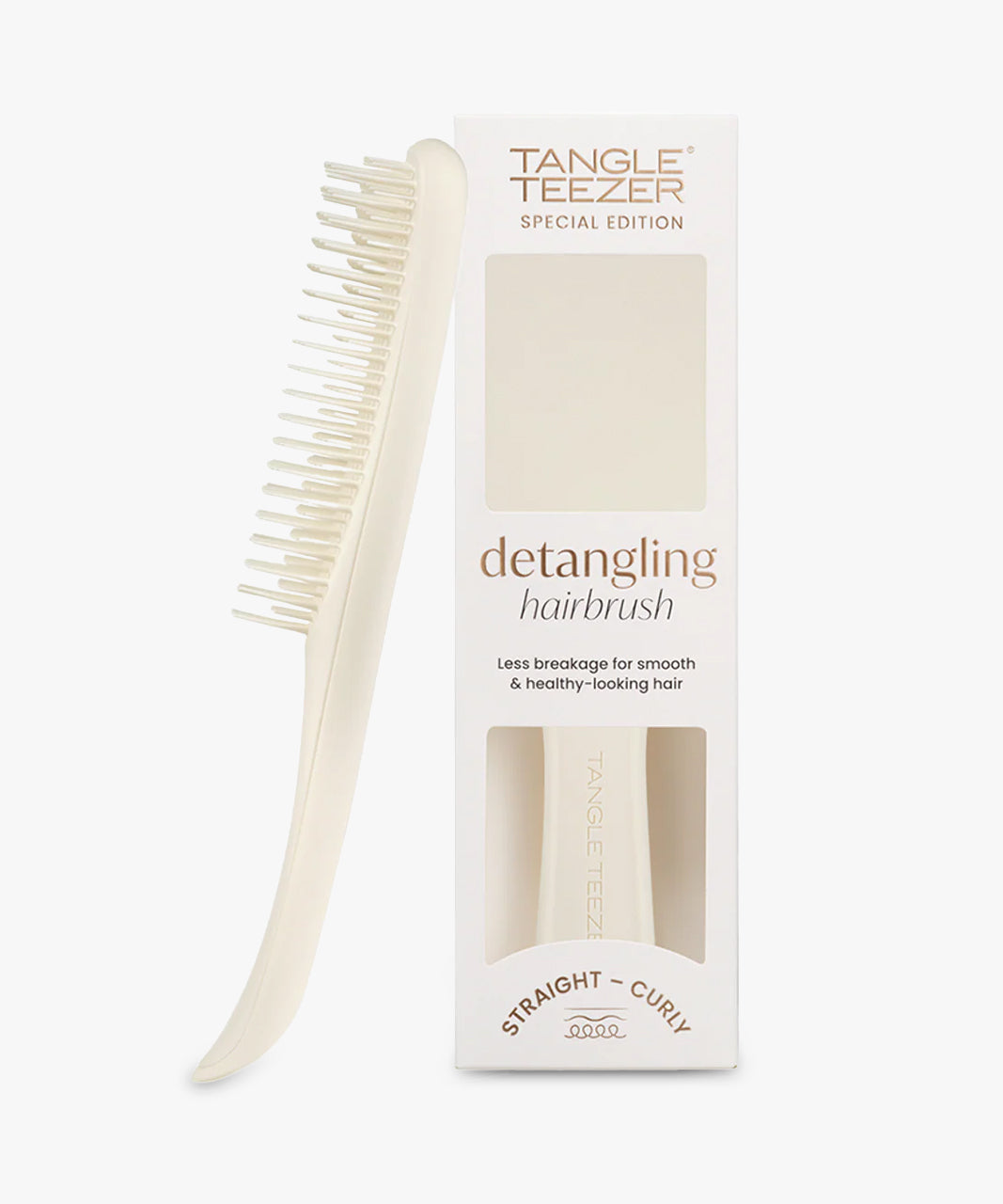Tangle Teezer Special Edition Detangling Hairbrush (Straight-Curly) #Matte Porcelain Cream
