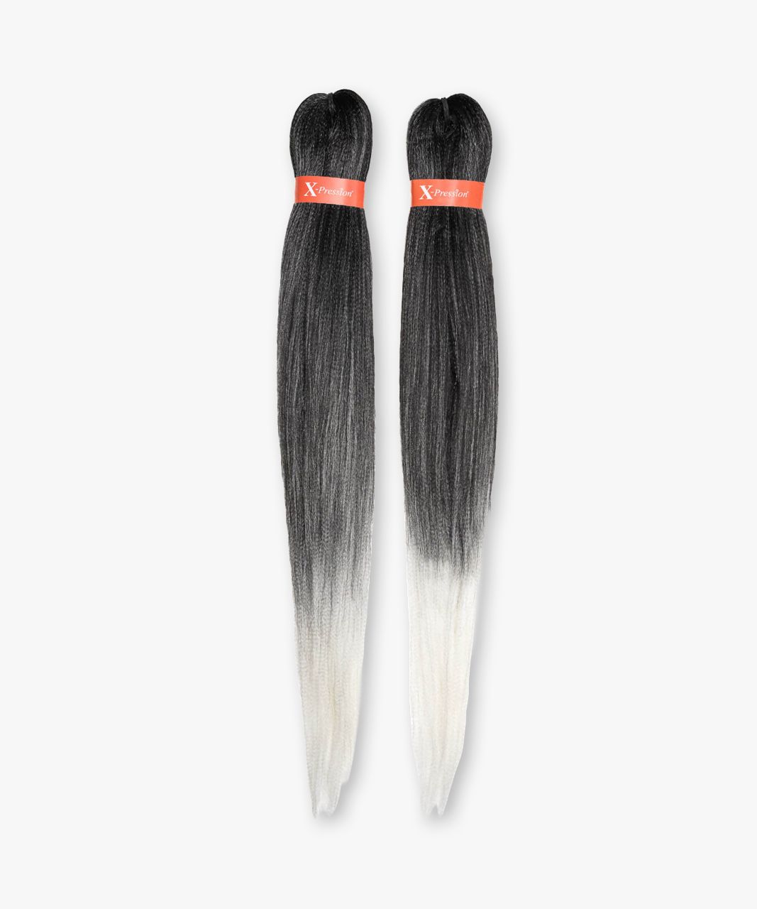 X-Pression Pre-Stretched vlechthaar kleur T1B/Mattegray