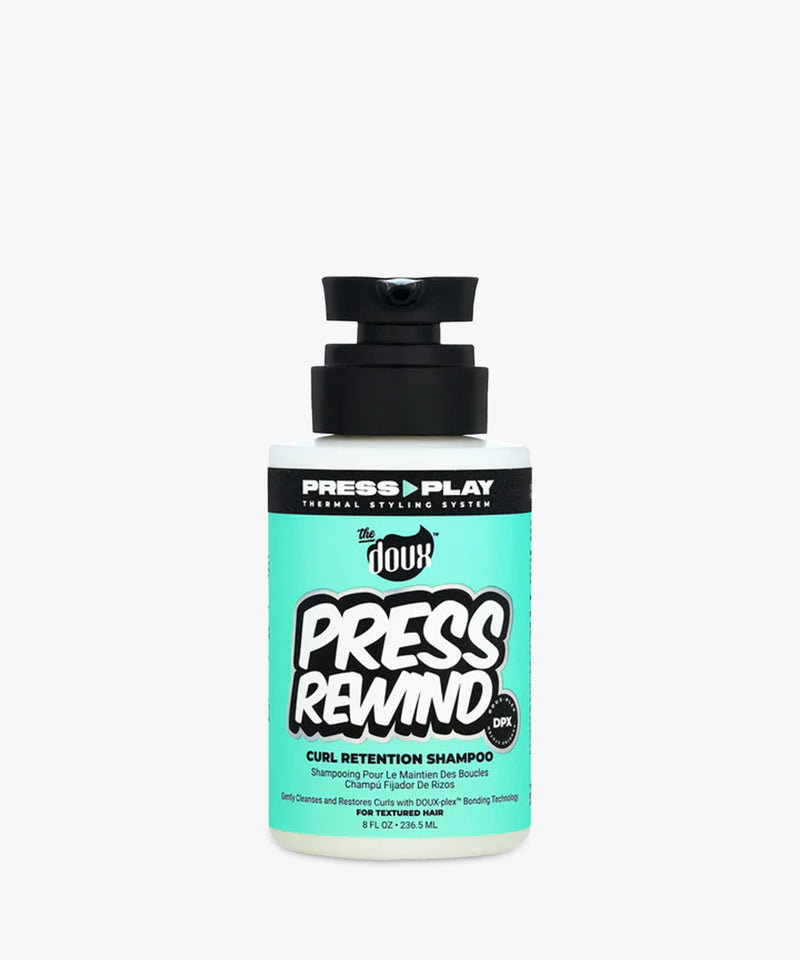 The Doux Press Rewind Curl Retention Shampoo (236,5 ml) — milde shampoo voor natuurlijk krullend haar
